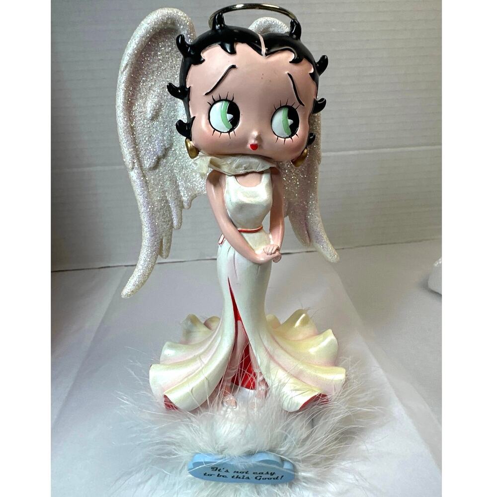 Betty Boop Angel Bobber 7” Figurine Hand Made Item # 12253